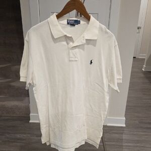 Polo by Ralph Lauren Men's Cream Polo Shirt